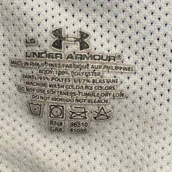 Under Armour Women's Blue/Turquoise Lined Running Shorts, Size L - Picture 4 of 6